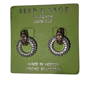 Seed & Sage Gold and Silver Hoop Earrings